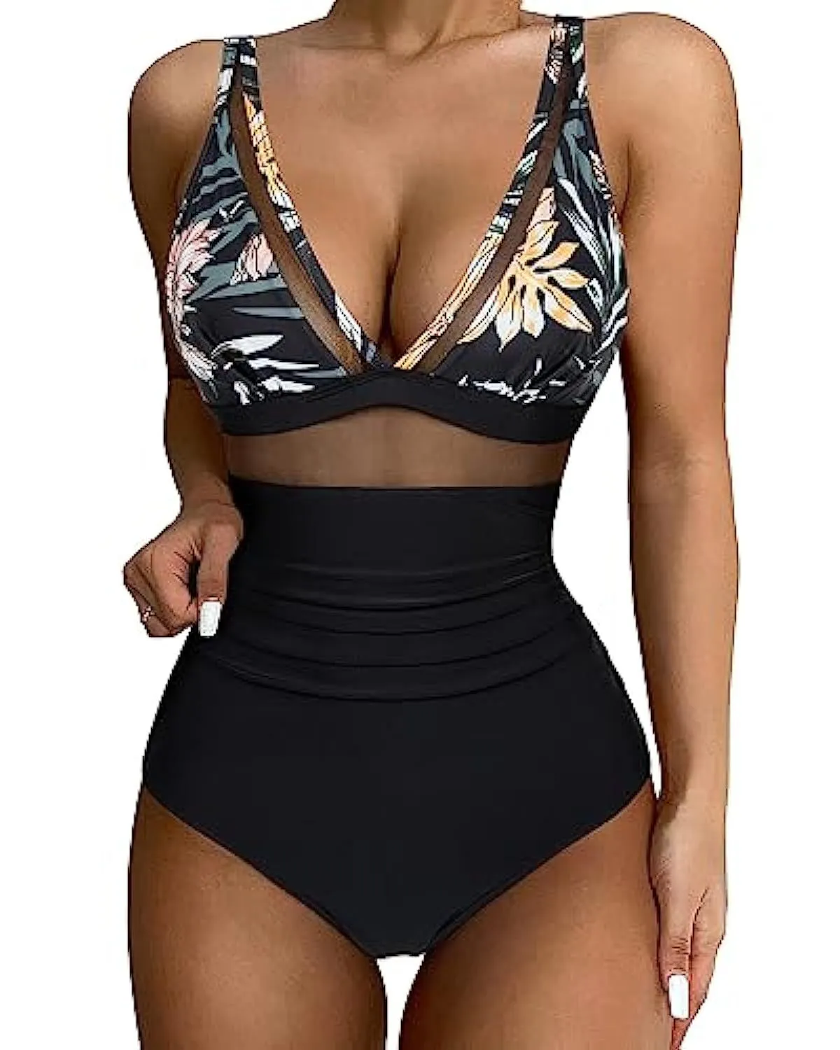 High Waist One-piece Swimsuit