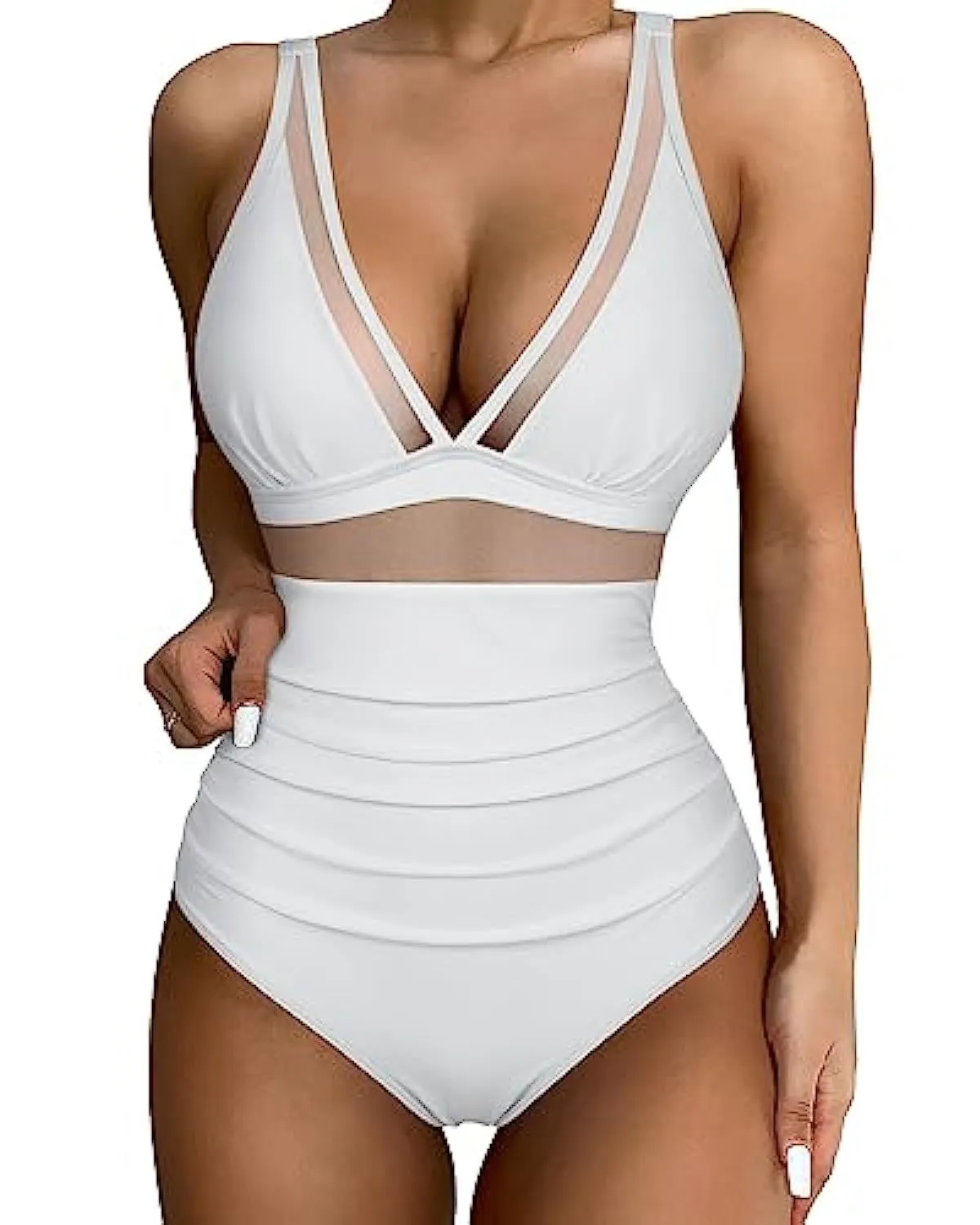 High Waist One-piece Swimsuit