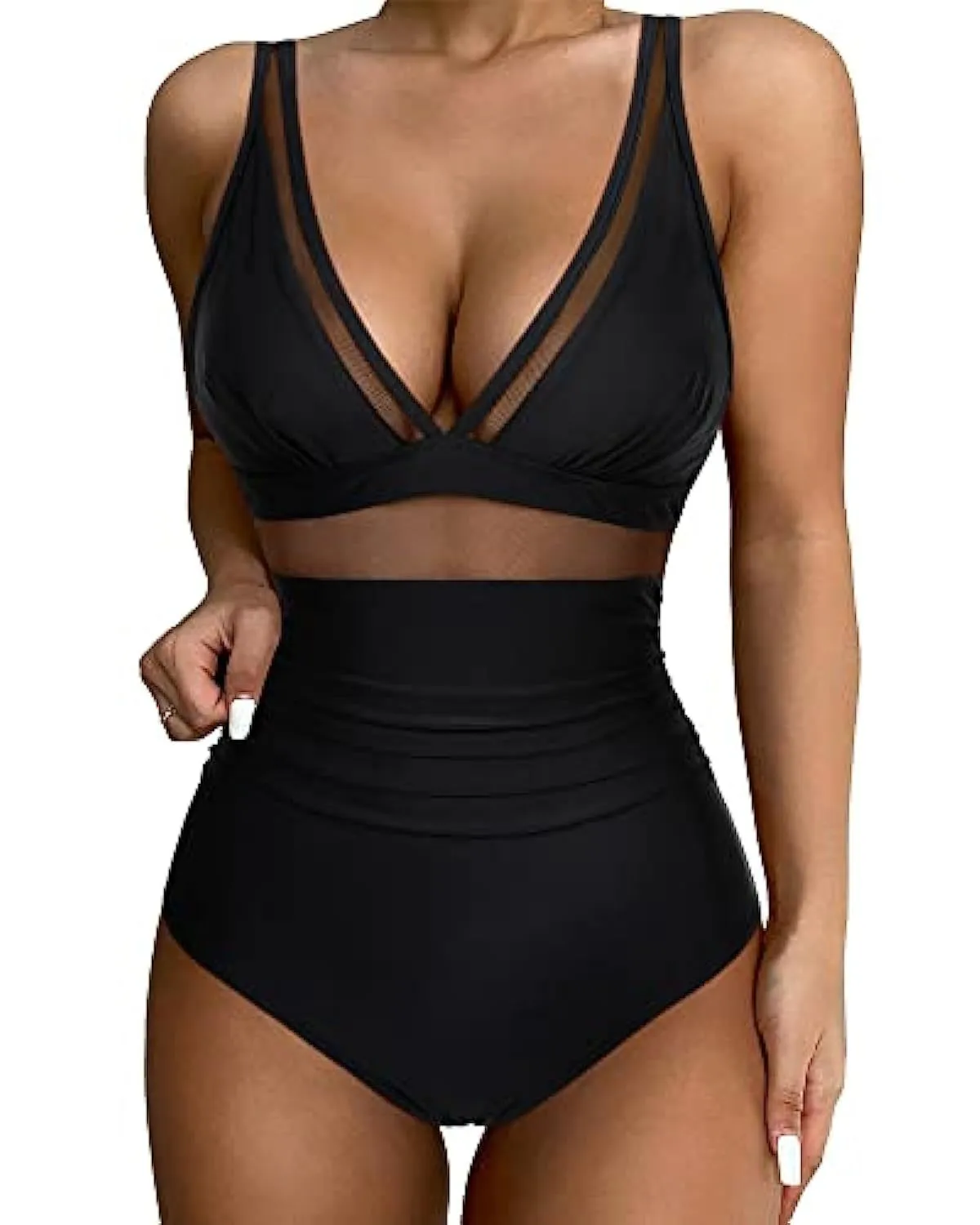 High Waist One-piece Swimsuit