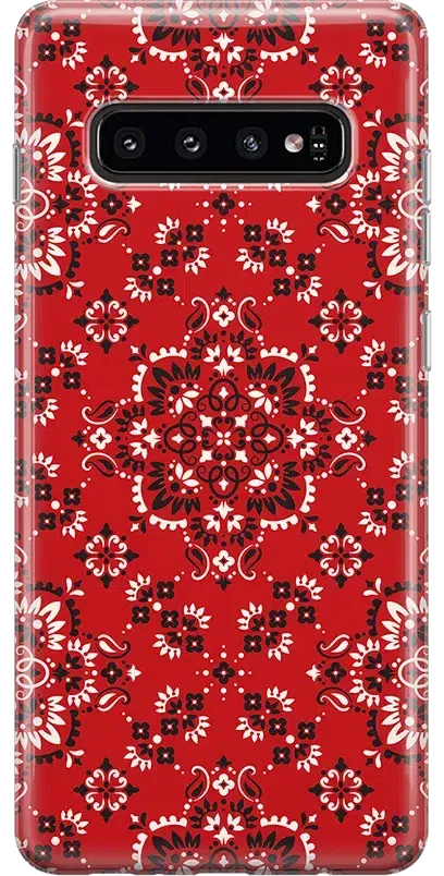 I'm with the Band | Red Bandana Print Samsung Case