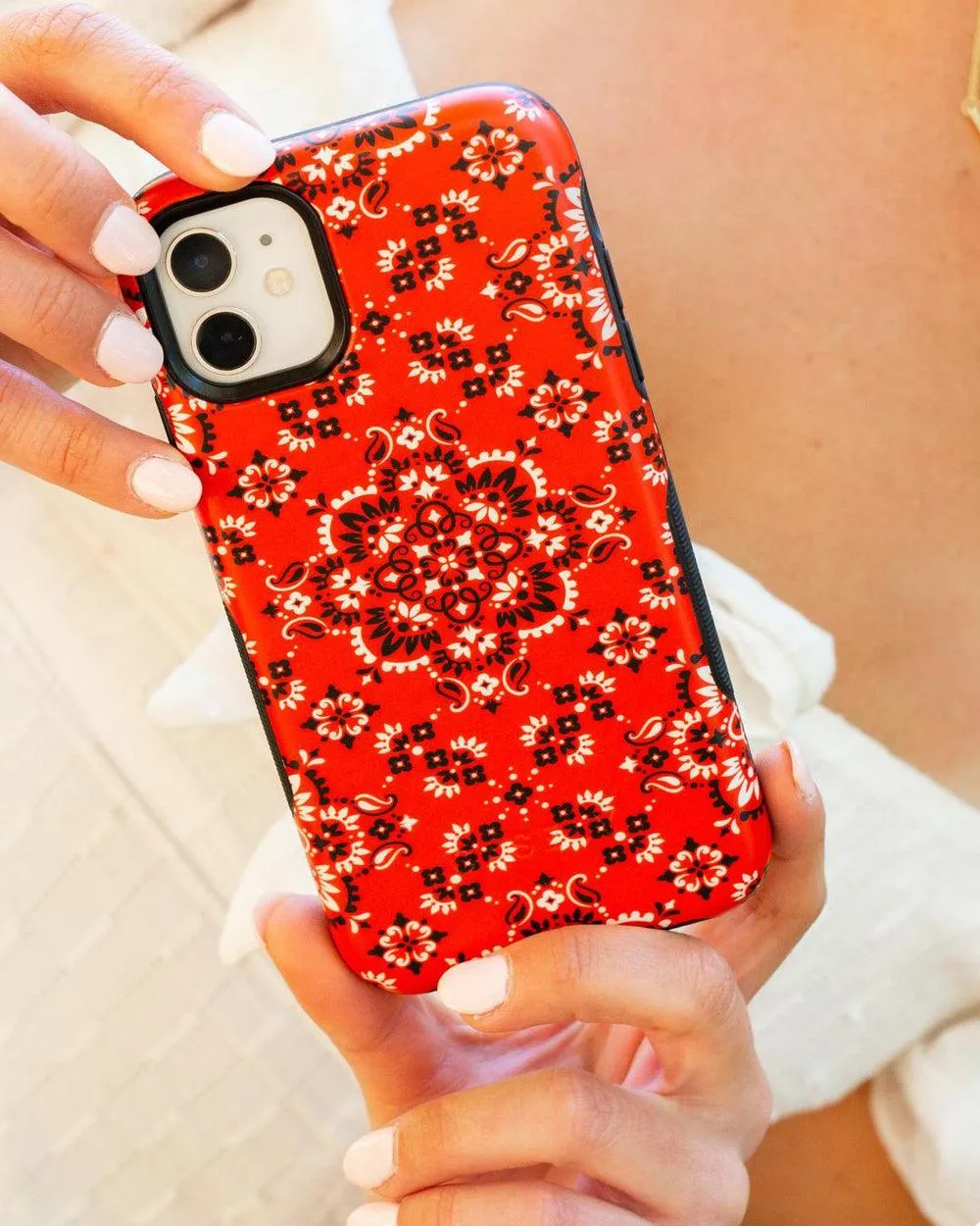 I'm with the Band | Red Bandana Print Samsung Case