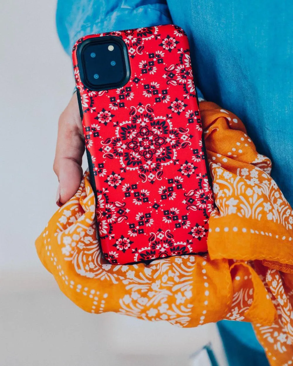 I'm with the Band | Red Bandana Print Samsung Case