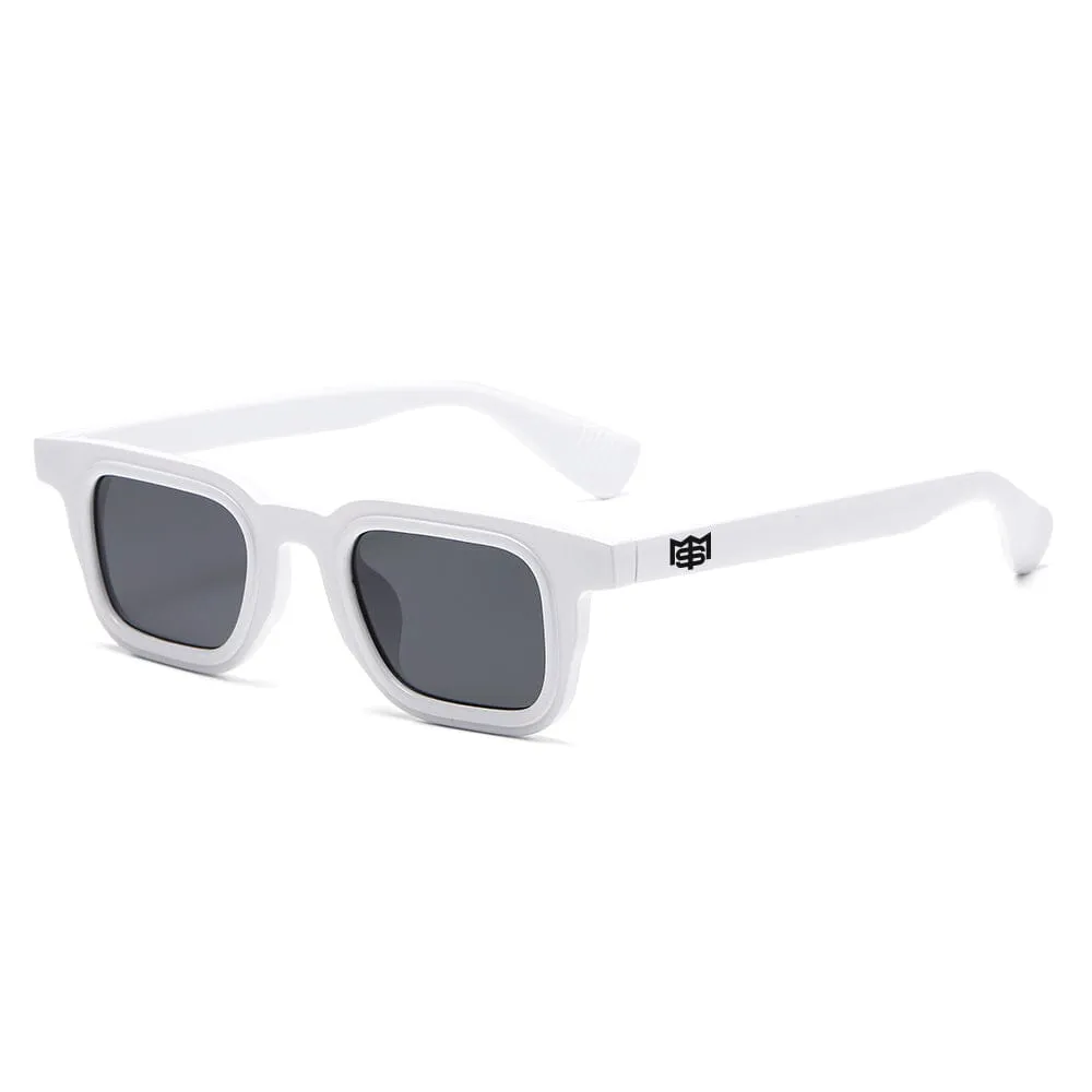 Infamous - White & Black Sunglasses