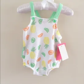 Isaac Mizrahi New York Fruit Bubble Romper 3-6 Months NWT