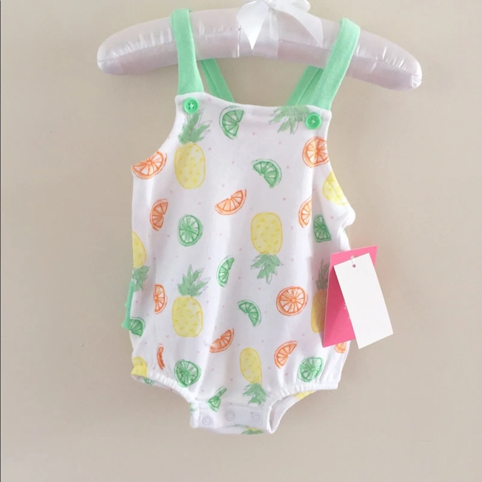 Isaac Mizrahi New York Fruit Bubble Romper 3-6 Months NWT