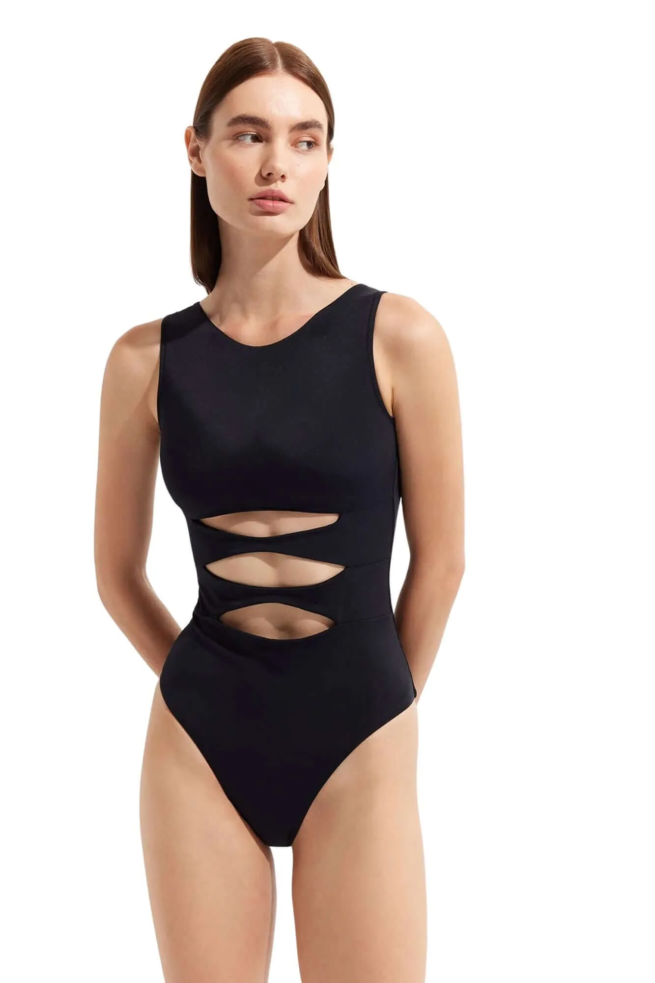 Janet One Piece in Black