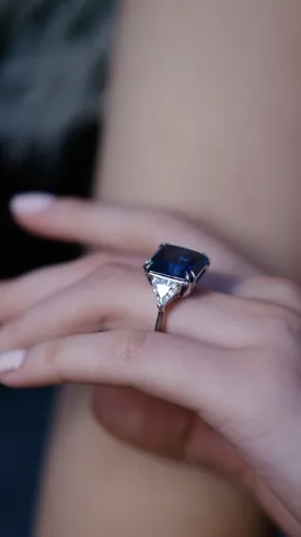 Jessica Sapphire Cocktail Ring