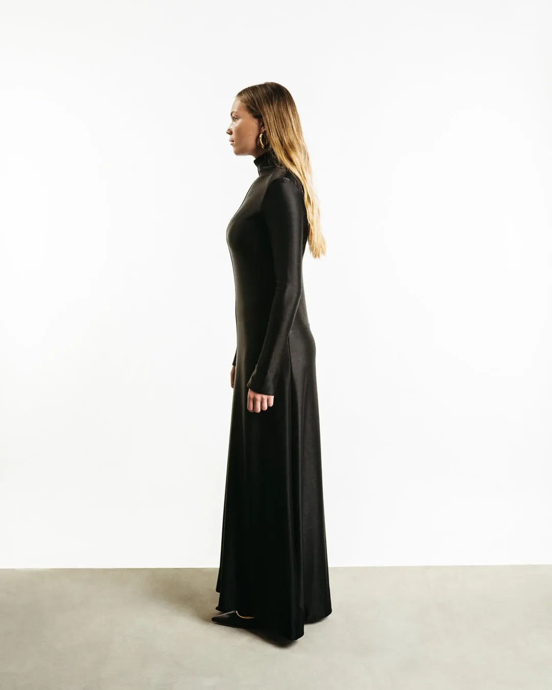 Long High-Neck Dress