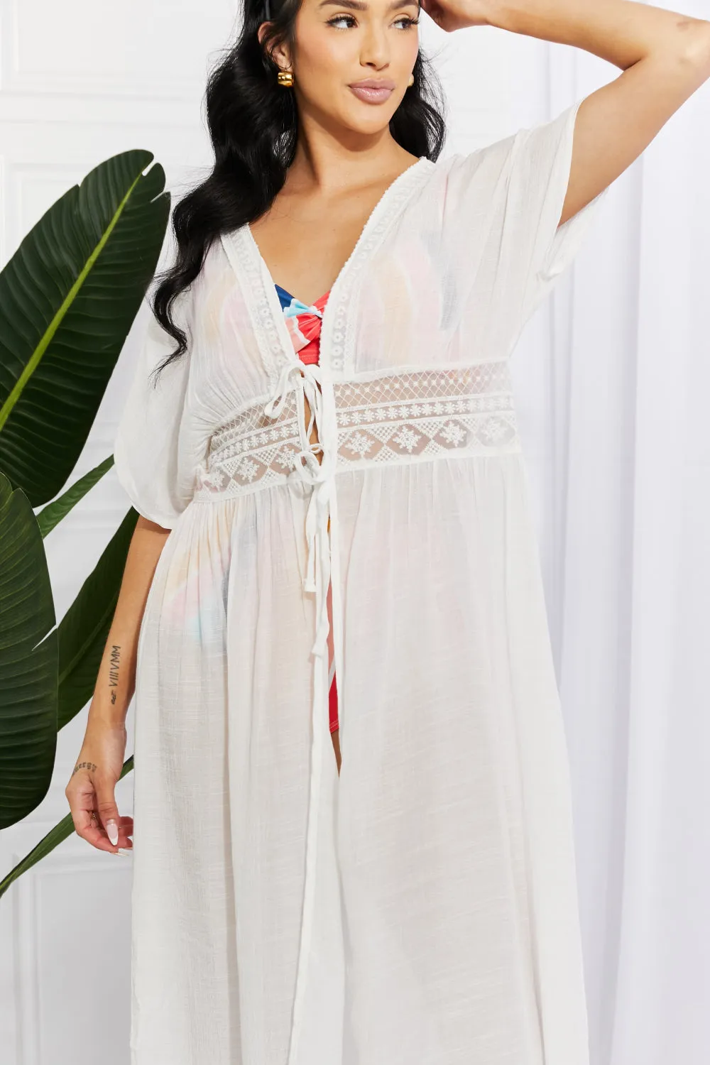 MARINA WEST Swim, Sun Goddess Tied Maxi Cover-Up