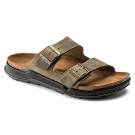 Mens Birkenstock Arizona Rugged Oiled in Faded Khaki