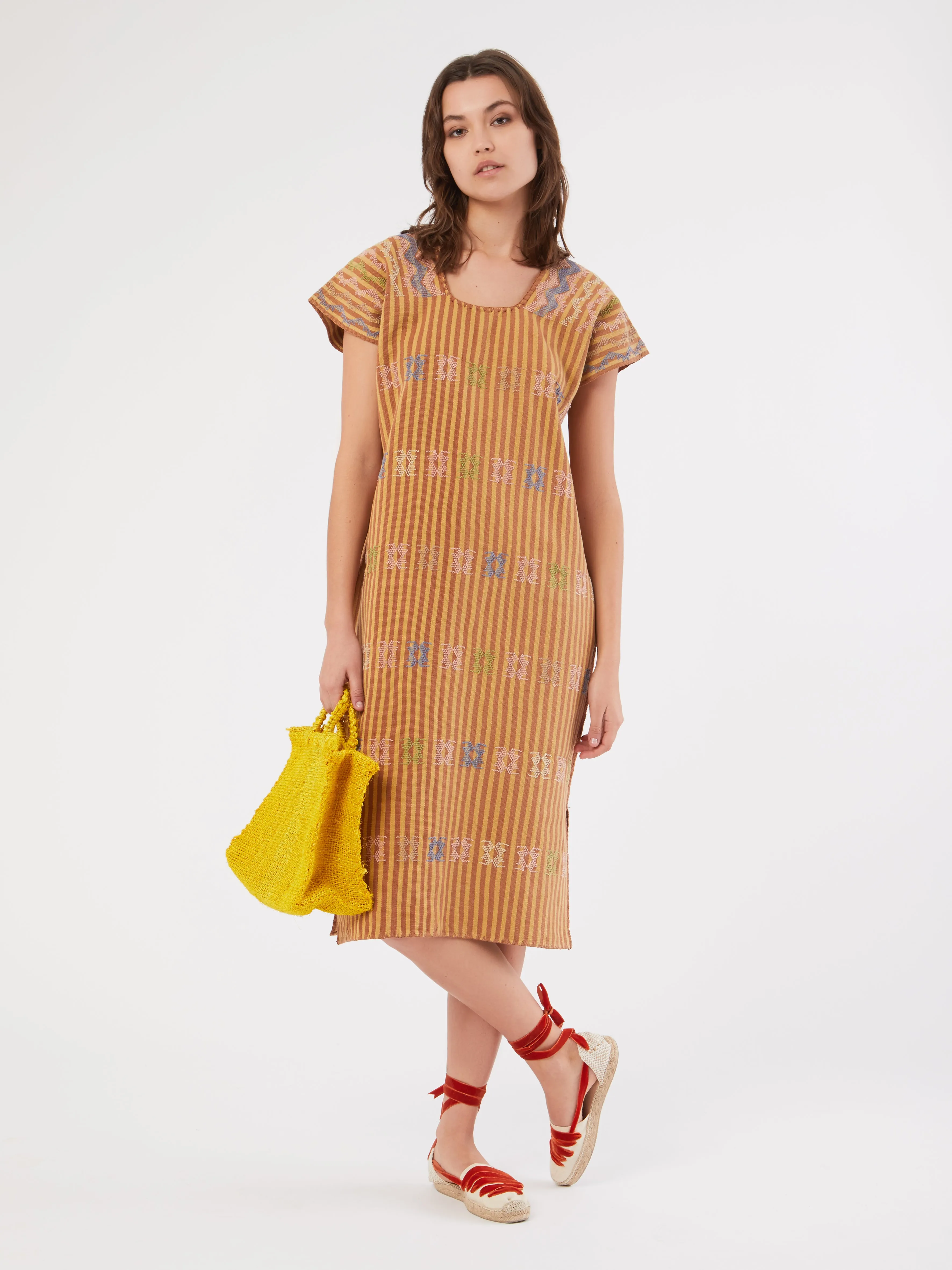 Mexican cotton Huipil dress