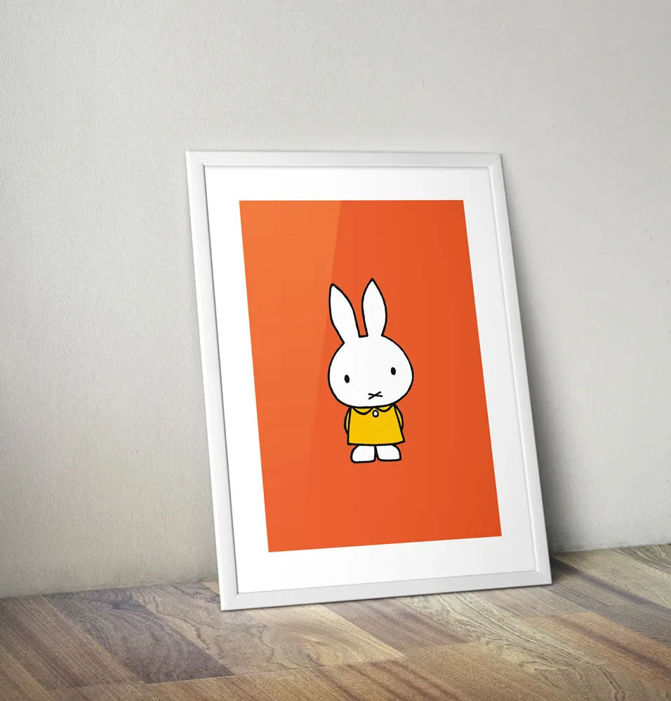 Miffy in a Yellow Dress Framed Mini Poster