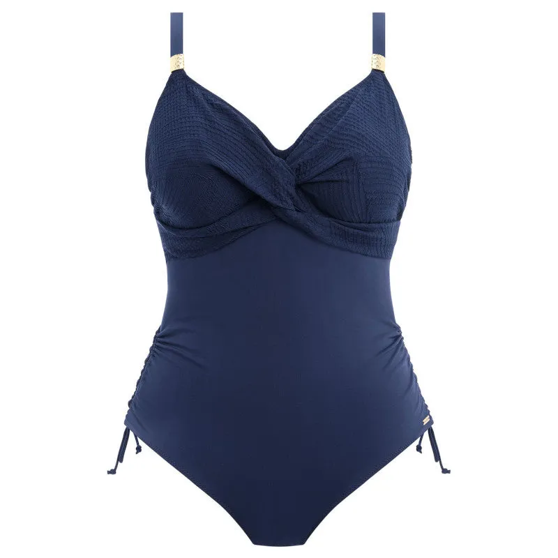 Ottawa One Piece Swimsuit Adjustable Leg Ink Blue - Fantasie Swim