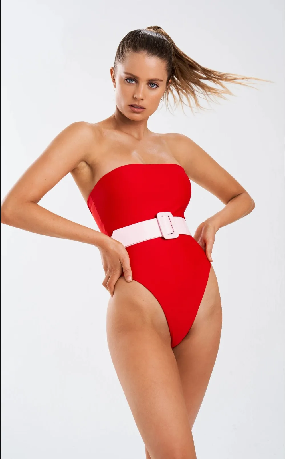 Patricia One Piece -Red/Pink