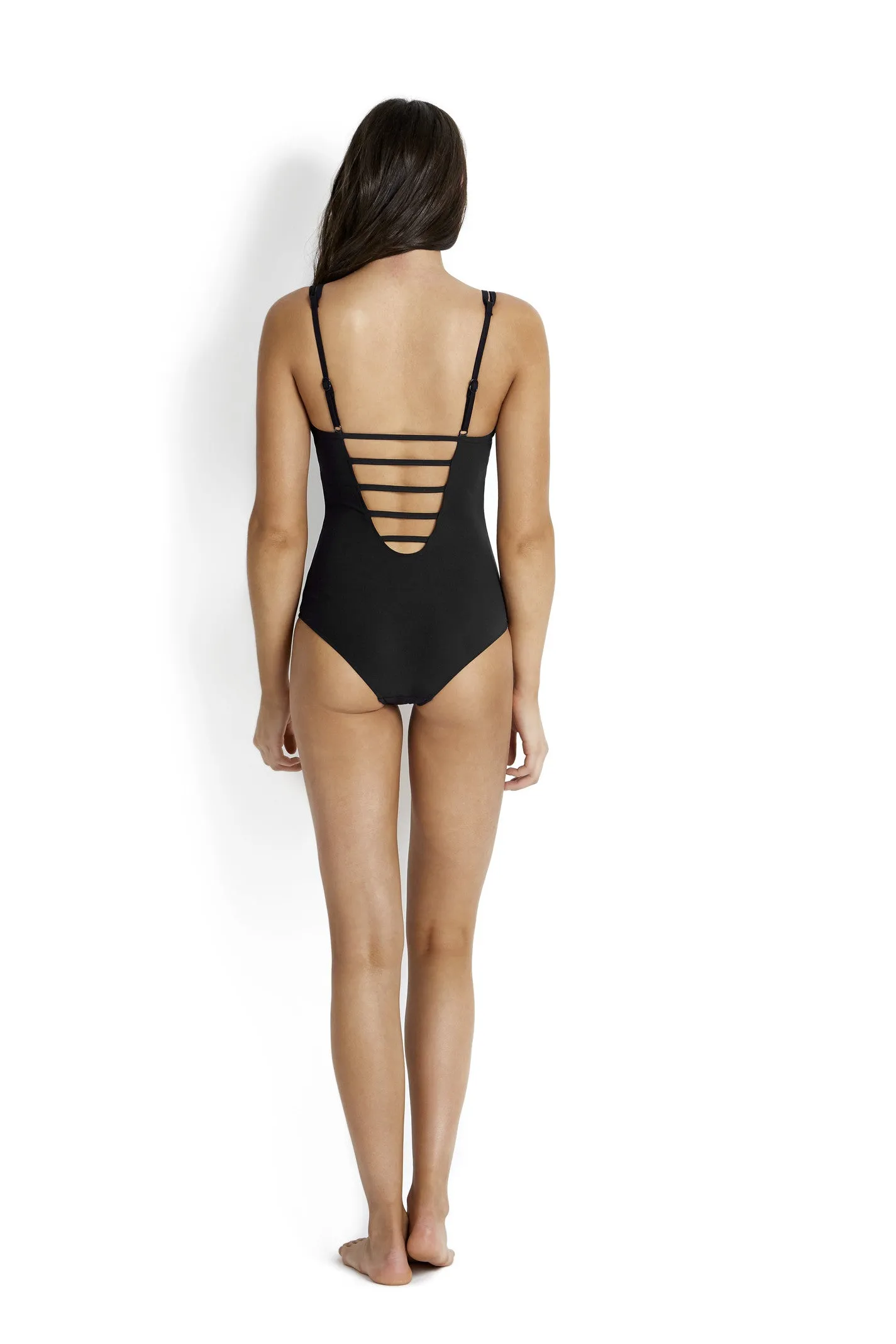 Resist me deep V maillot