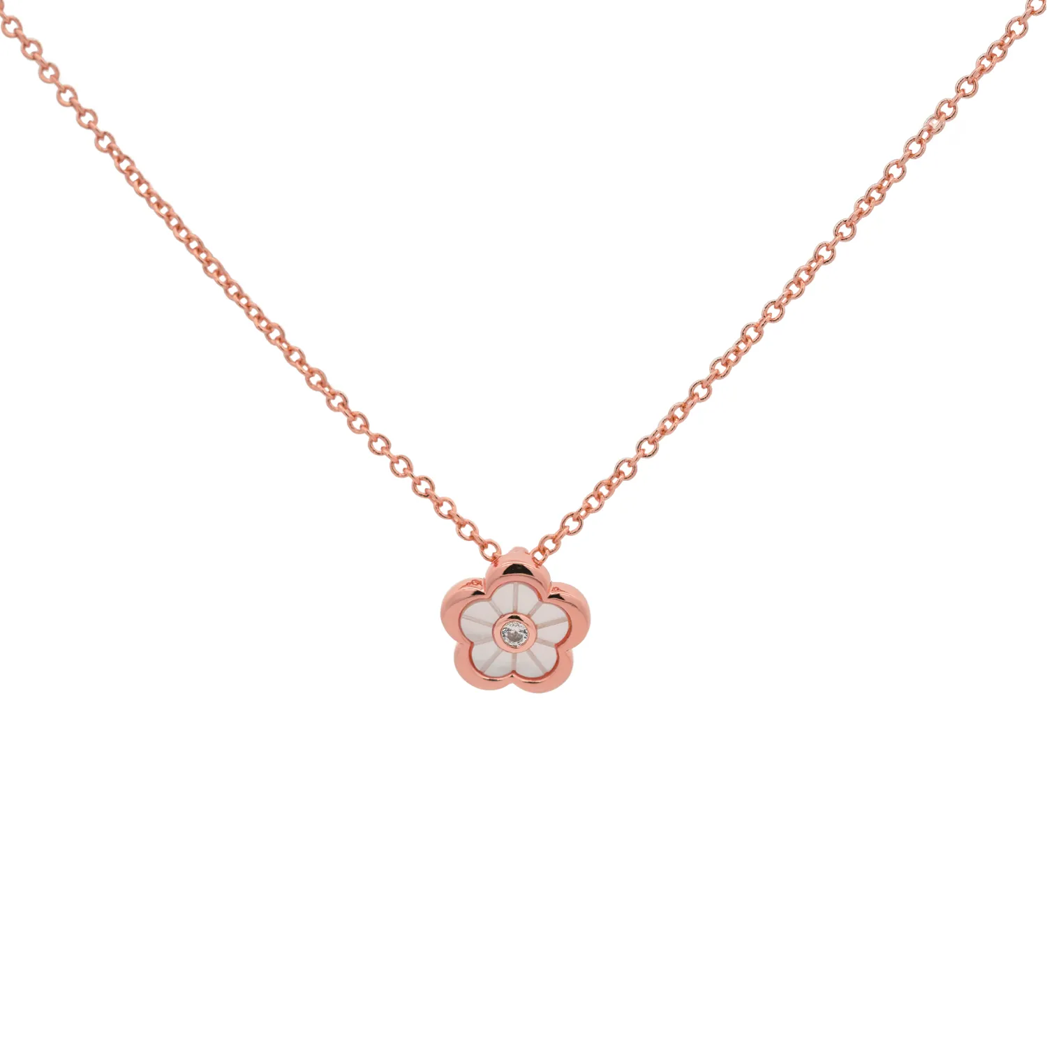 Rose Gold Calla Necklace