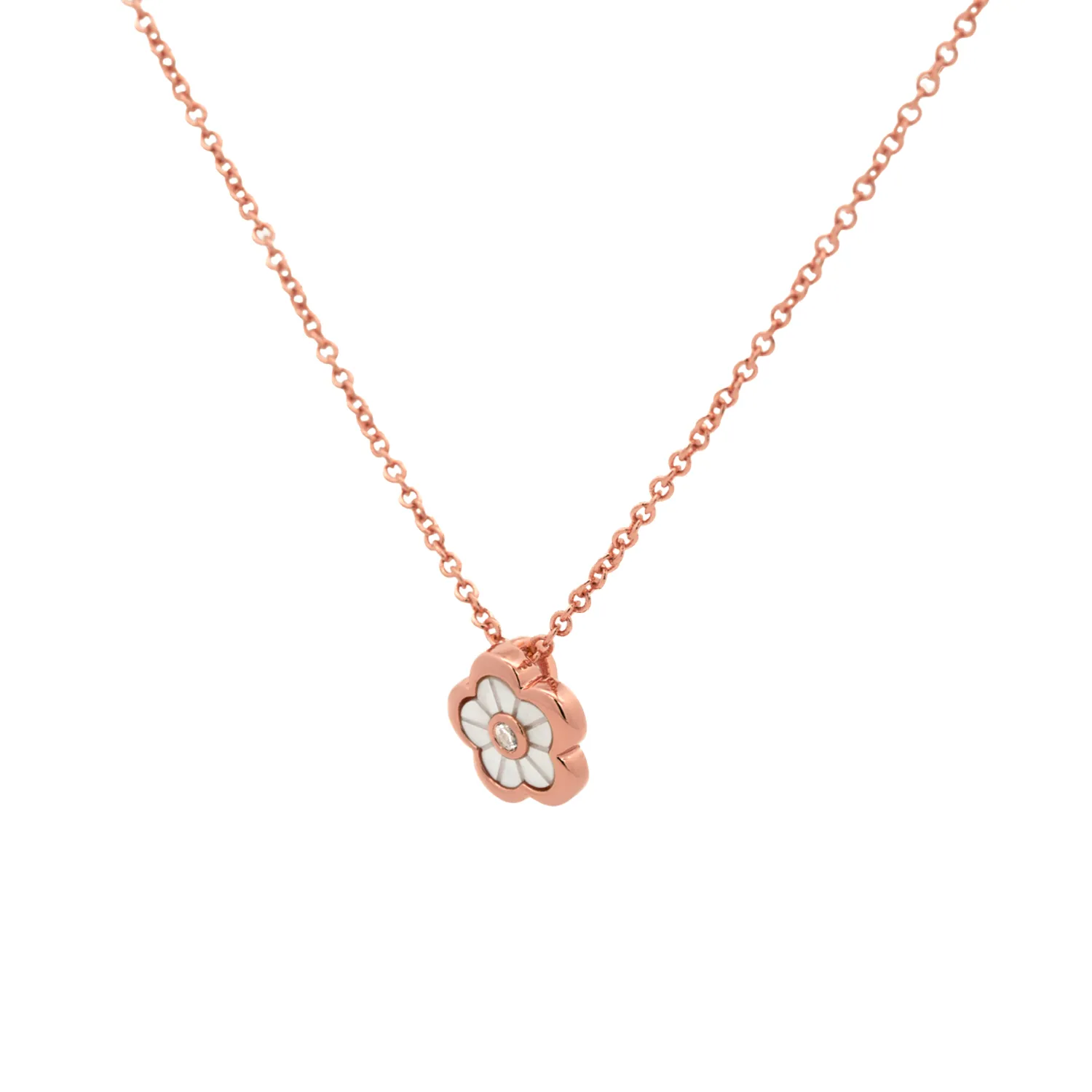 Rose Gold Calla Necklace