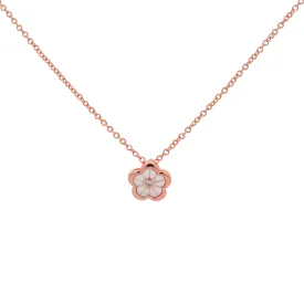 Rose Gold Calla Necklace