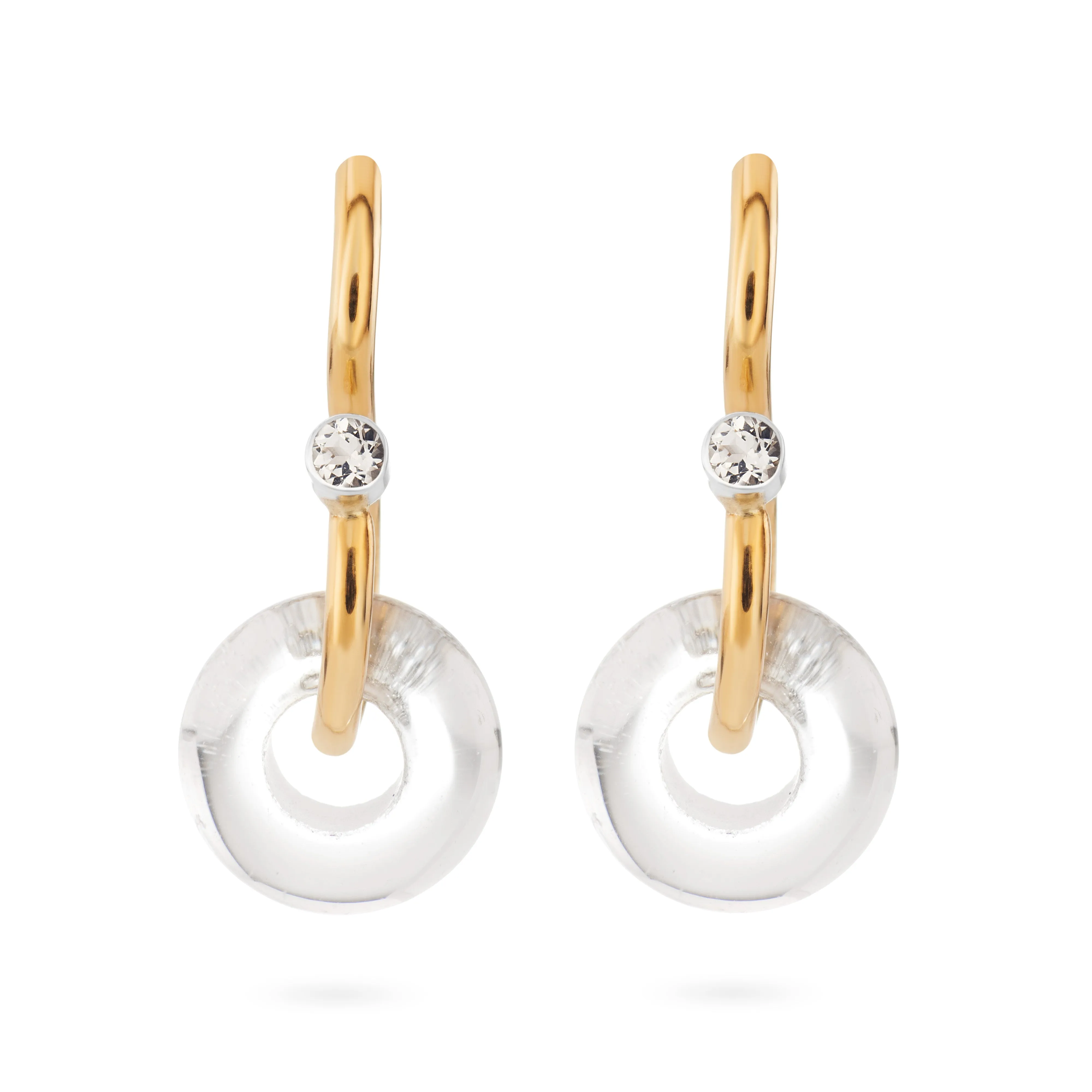 Signature Poise Quartz 9kt Gold Earrings