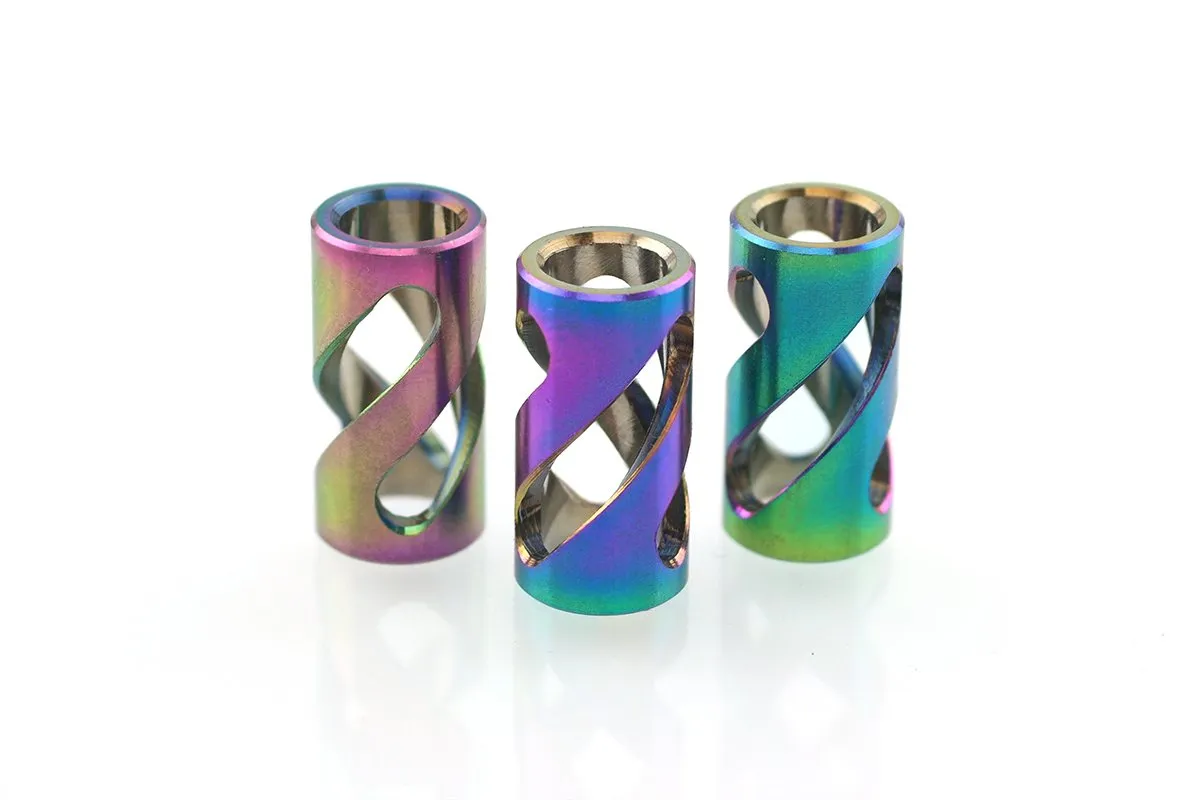 Stainless Steel Candy Twist Bead