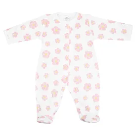 Sweet Flowers Printed Footie | Baby Girl