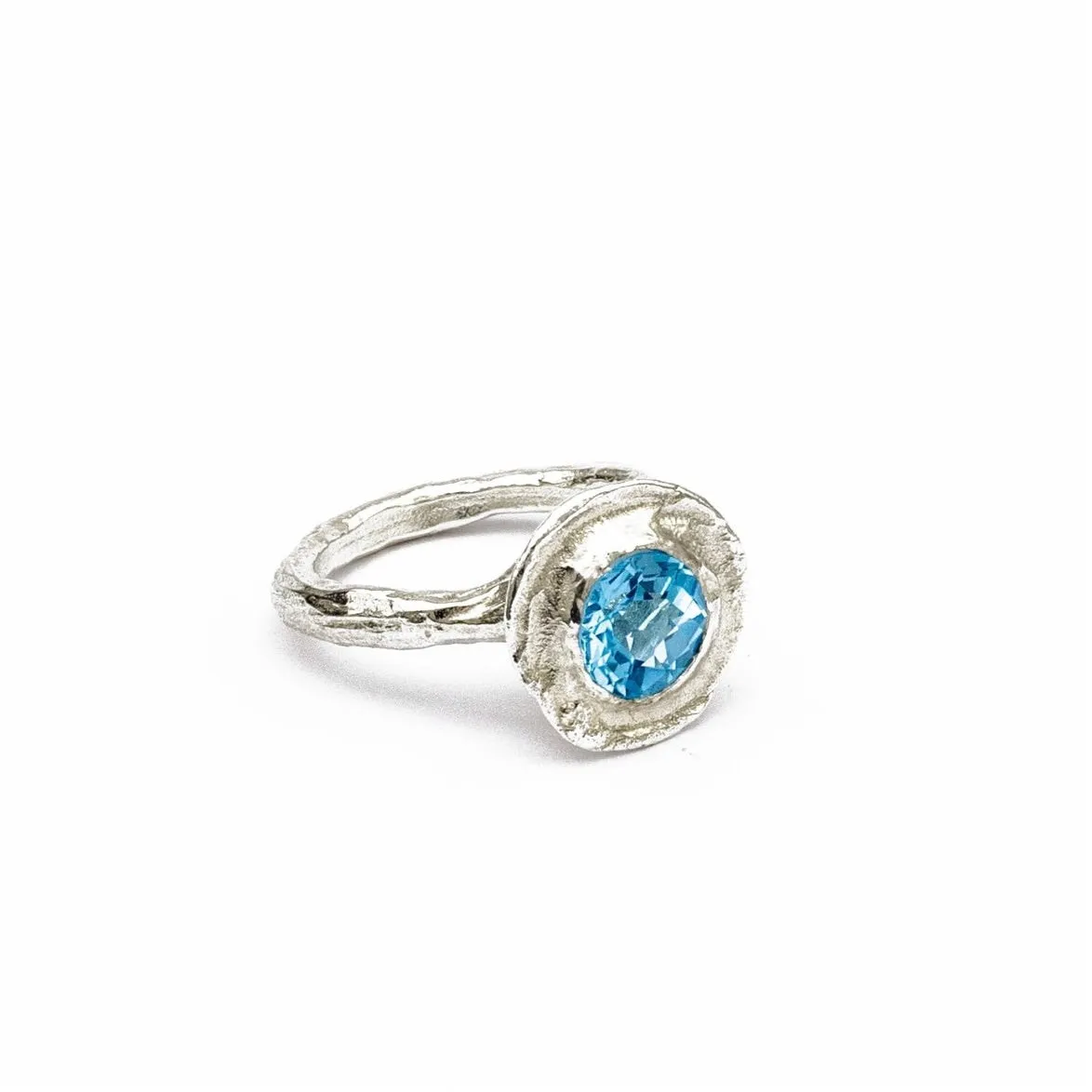 Swiss Blue Topaz Ring