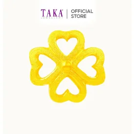 TAKA Jewellery 999 Pure Gold Charm Lucky Clover