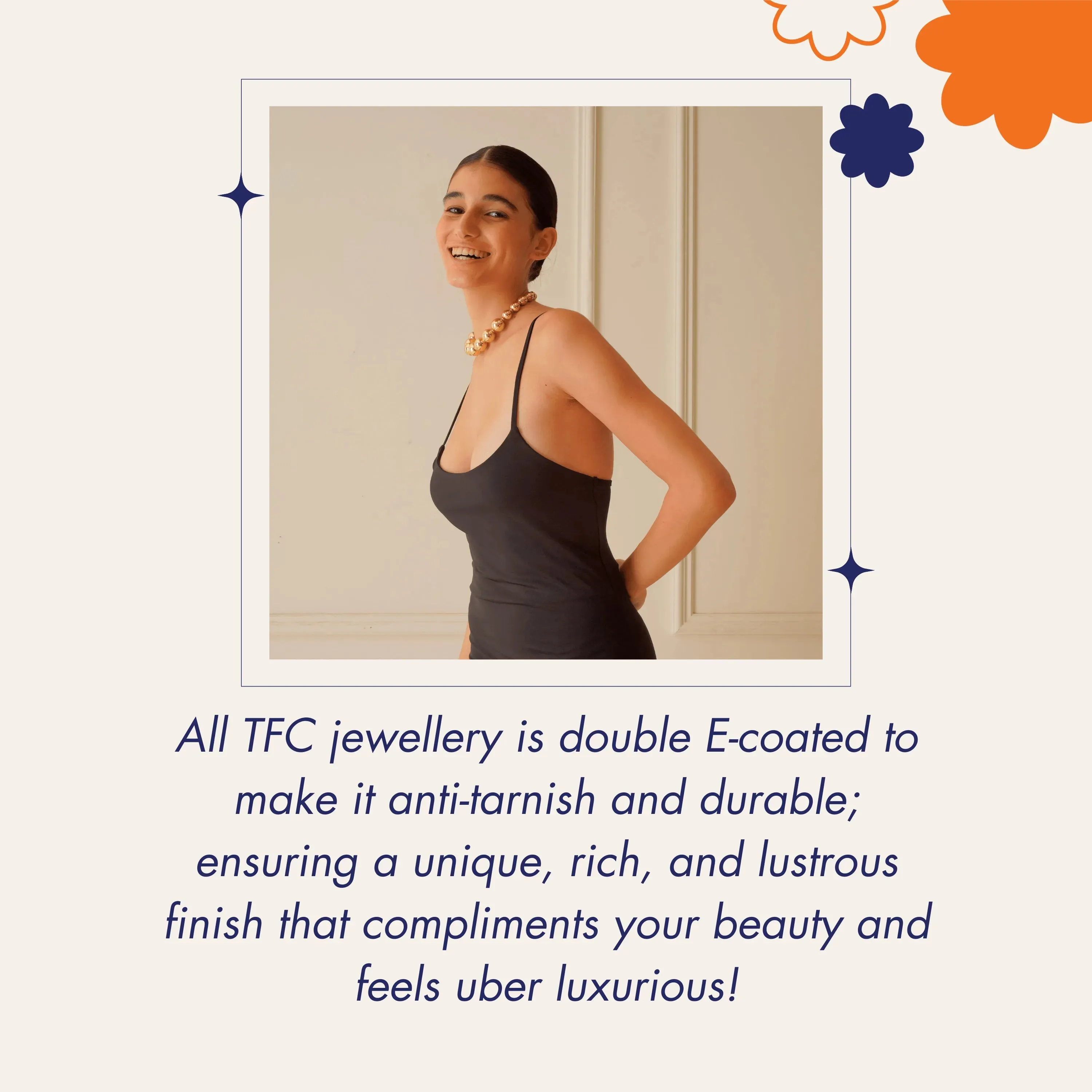 TFC Elecharm Gold Plated Necklace