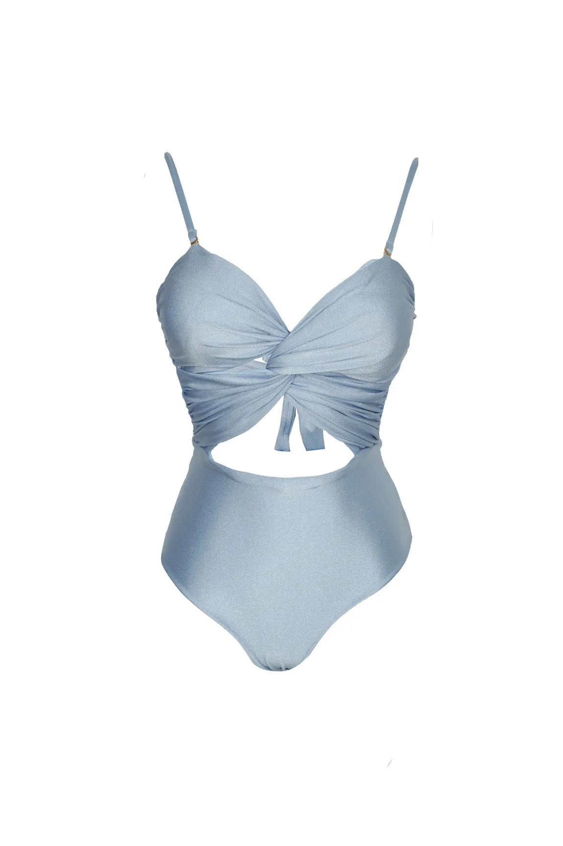 The Blue Draped One Piece