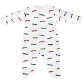 Vintage Racing Cars Printed Footie | Baby Boy