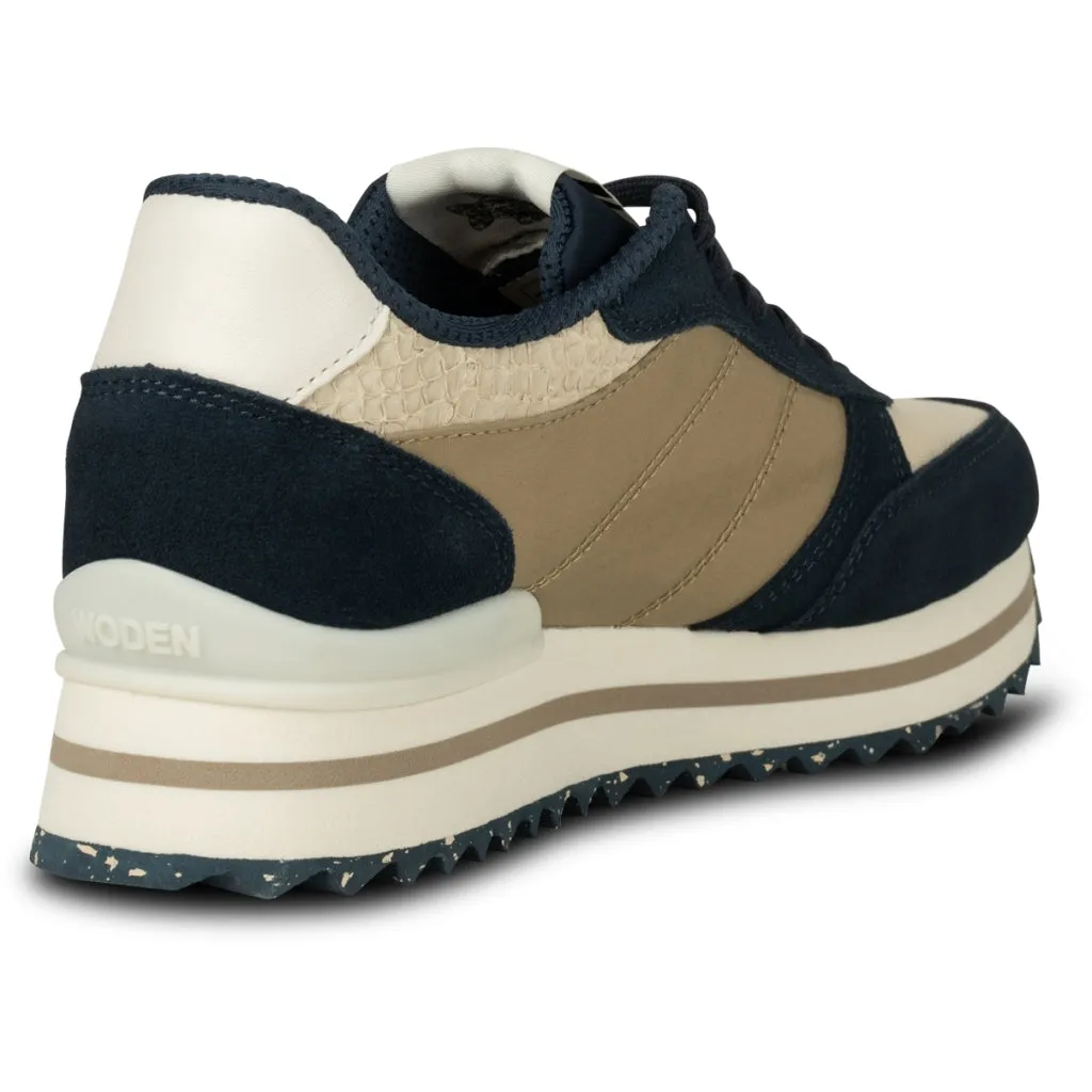 Woden Ronja Plateau - Navy Multi