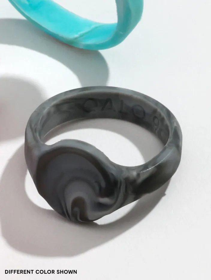 Women’s Natural Stone Signet Silicone Ring