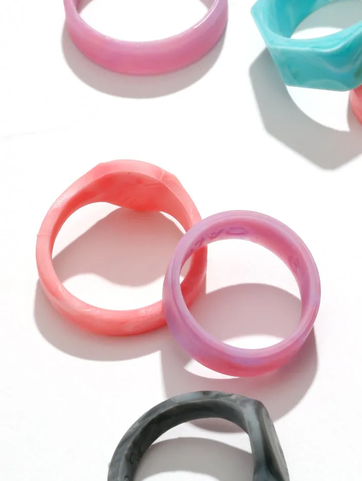 Women’s Natural Stone Signet Silicone Ring