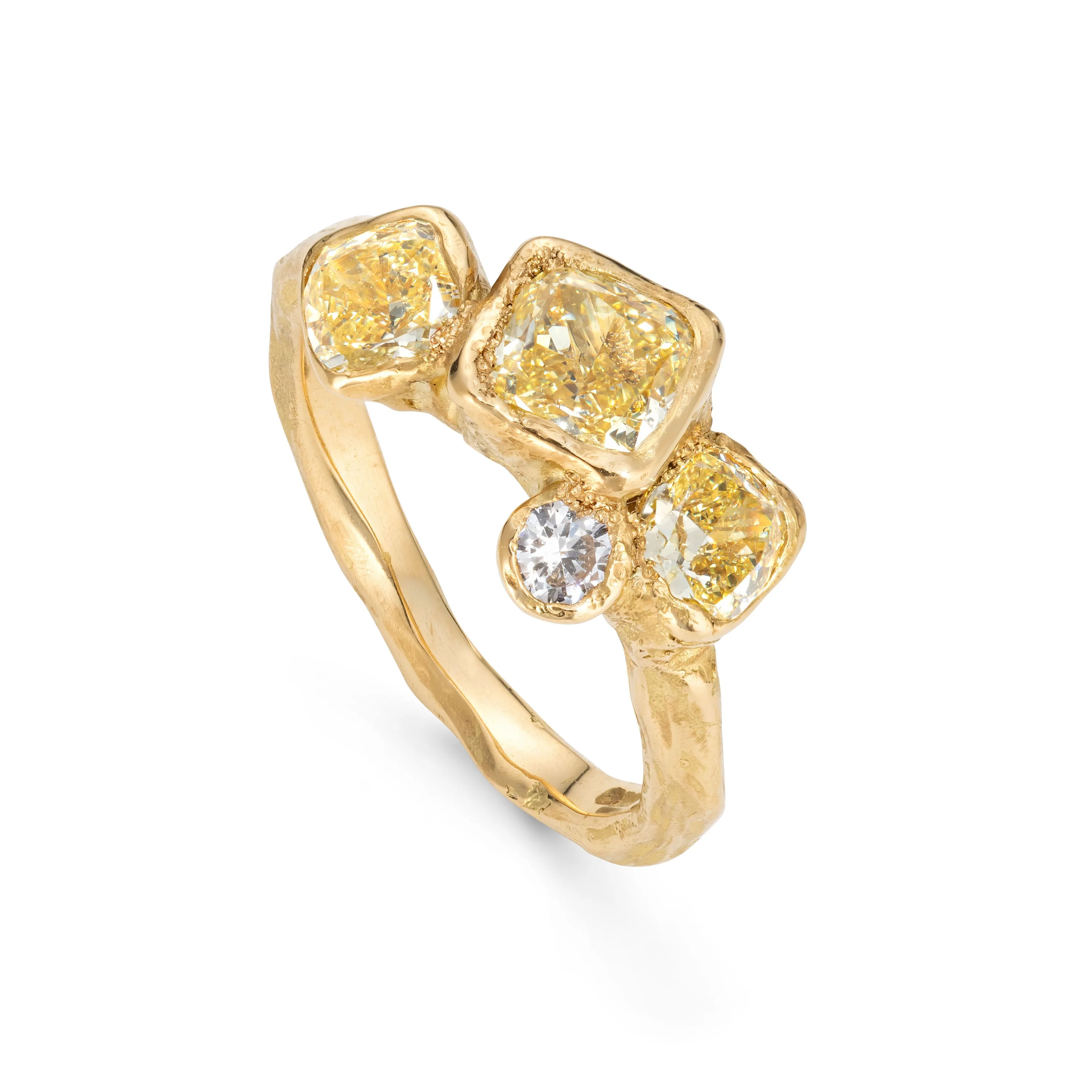 Yellow Diamond Carn Ring