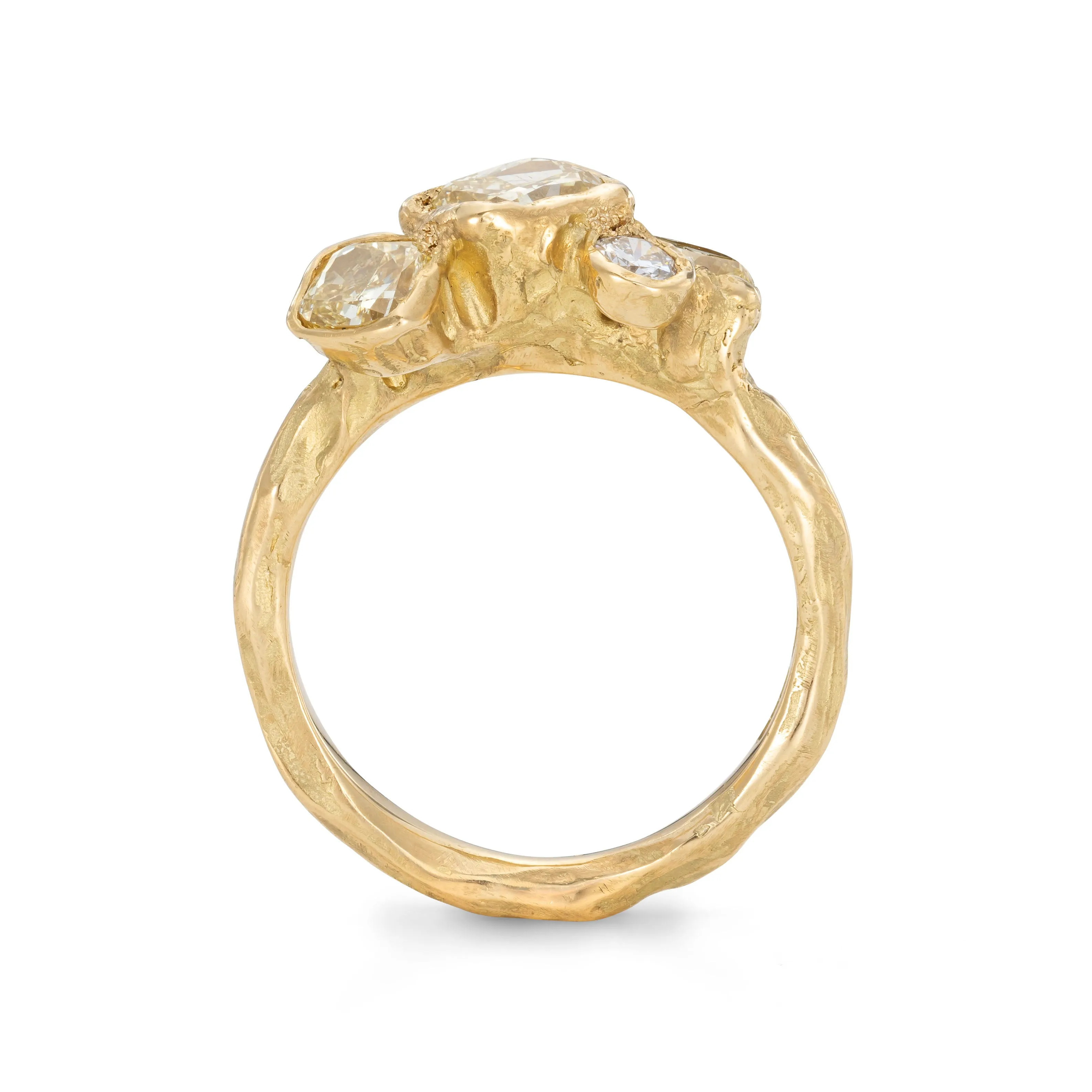 Yellow Diamond Carn Ring